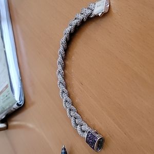 John Hardy Amythyst Sterling silver bracelet.